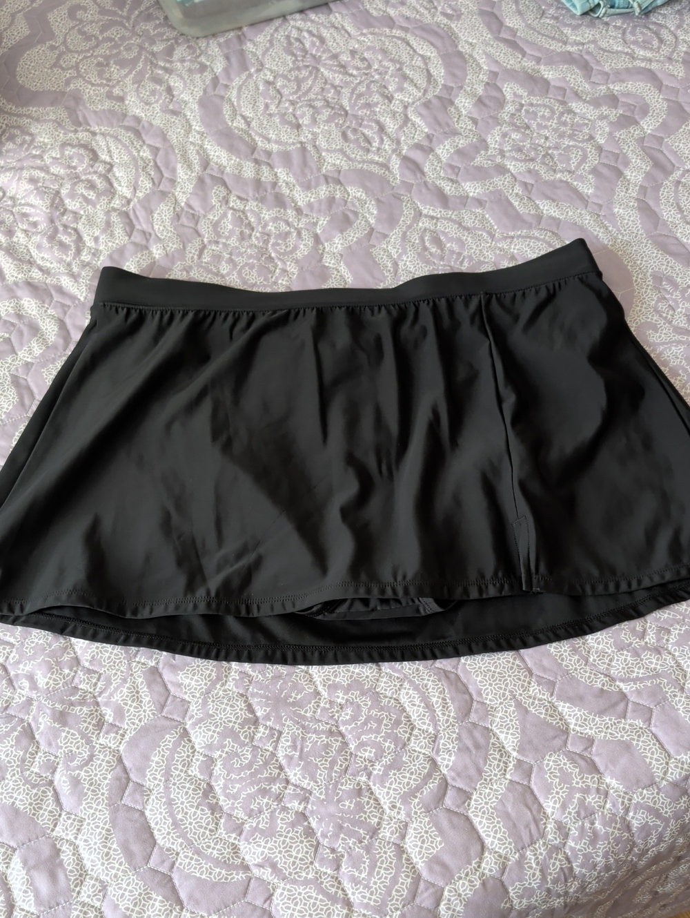 Women's Black Active Skirt with Built-in Shorts